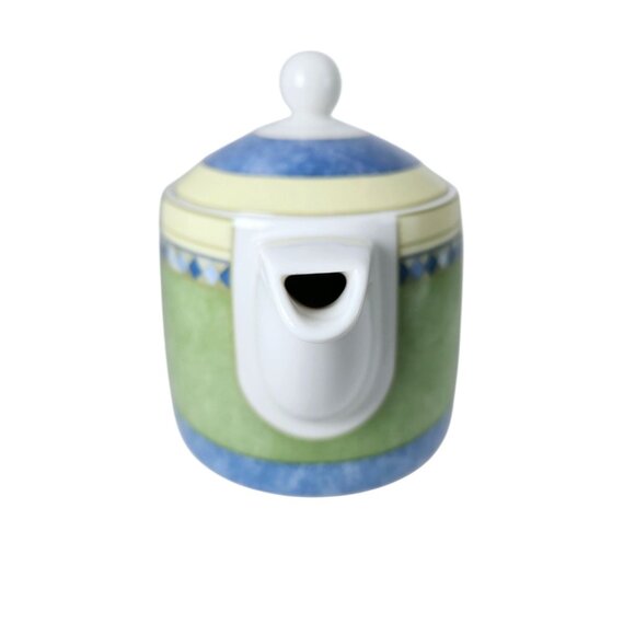 Vintage 1999 Royal Doulton Fine China Carmina Pattern #TC1277 Teapot With Lid - Picture 4 of 9